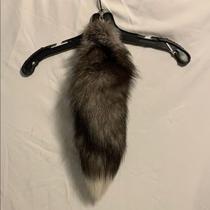 Genuine foxtail to add to your purse